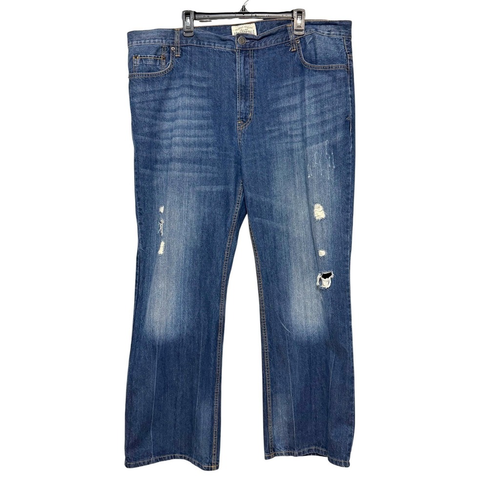 Vtg Aeropostale Y2K Distressed Bootcut Jeans Mens 42x32 Retro Grunge‎ Streetwear